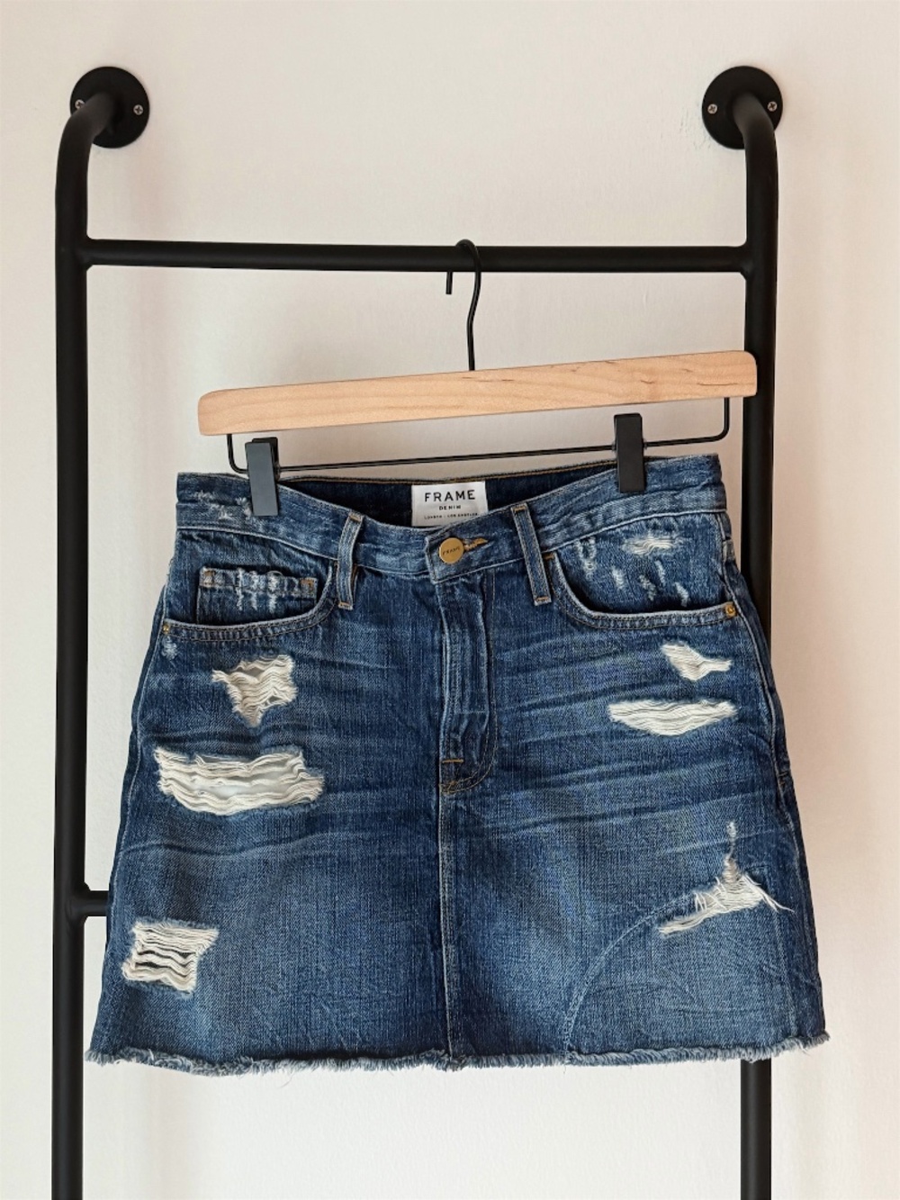 FRAME Denim Le Mini Skirt